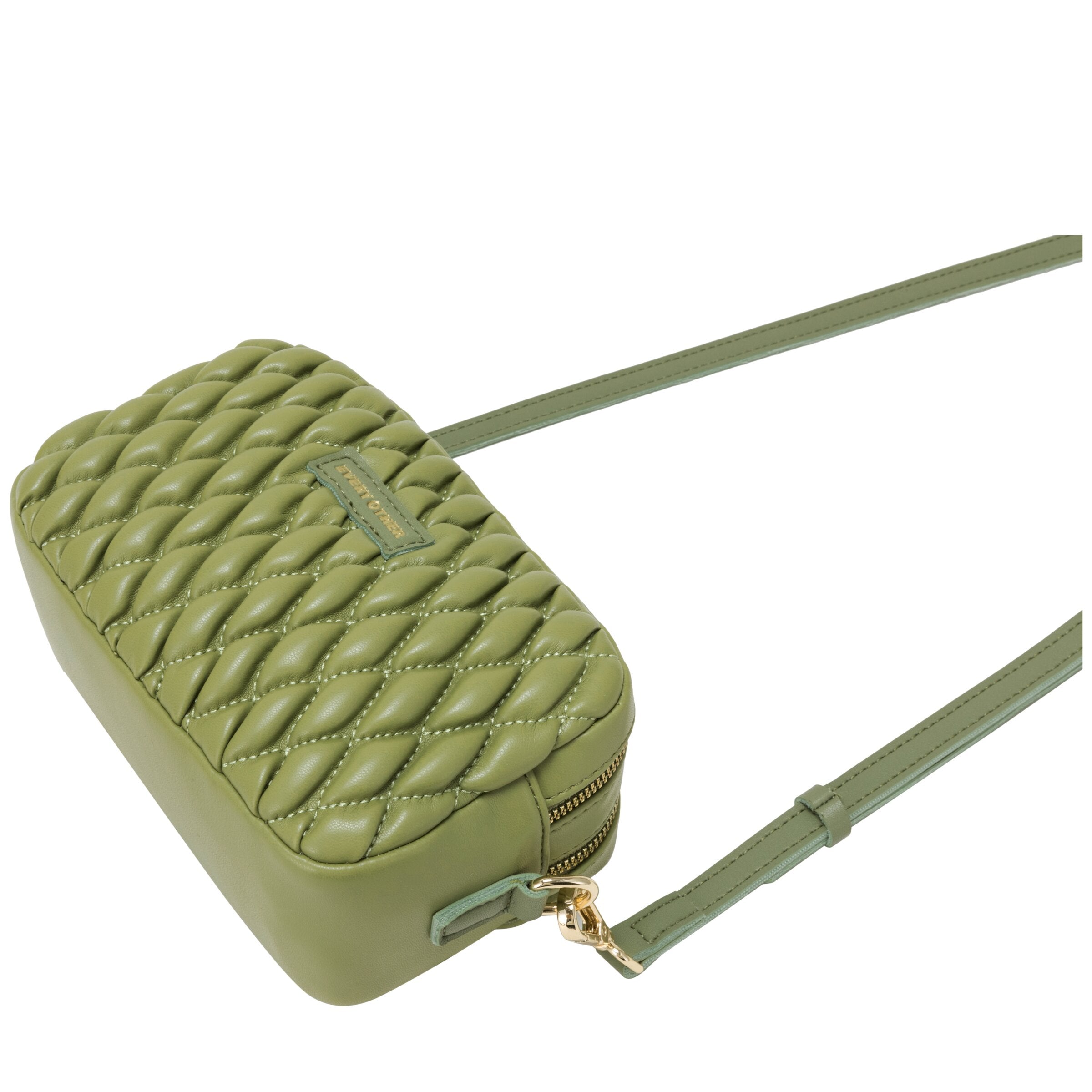Every Other Quilted Camera Bag Olive