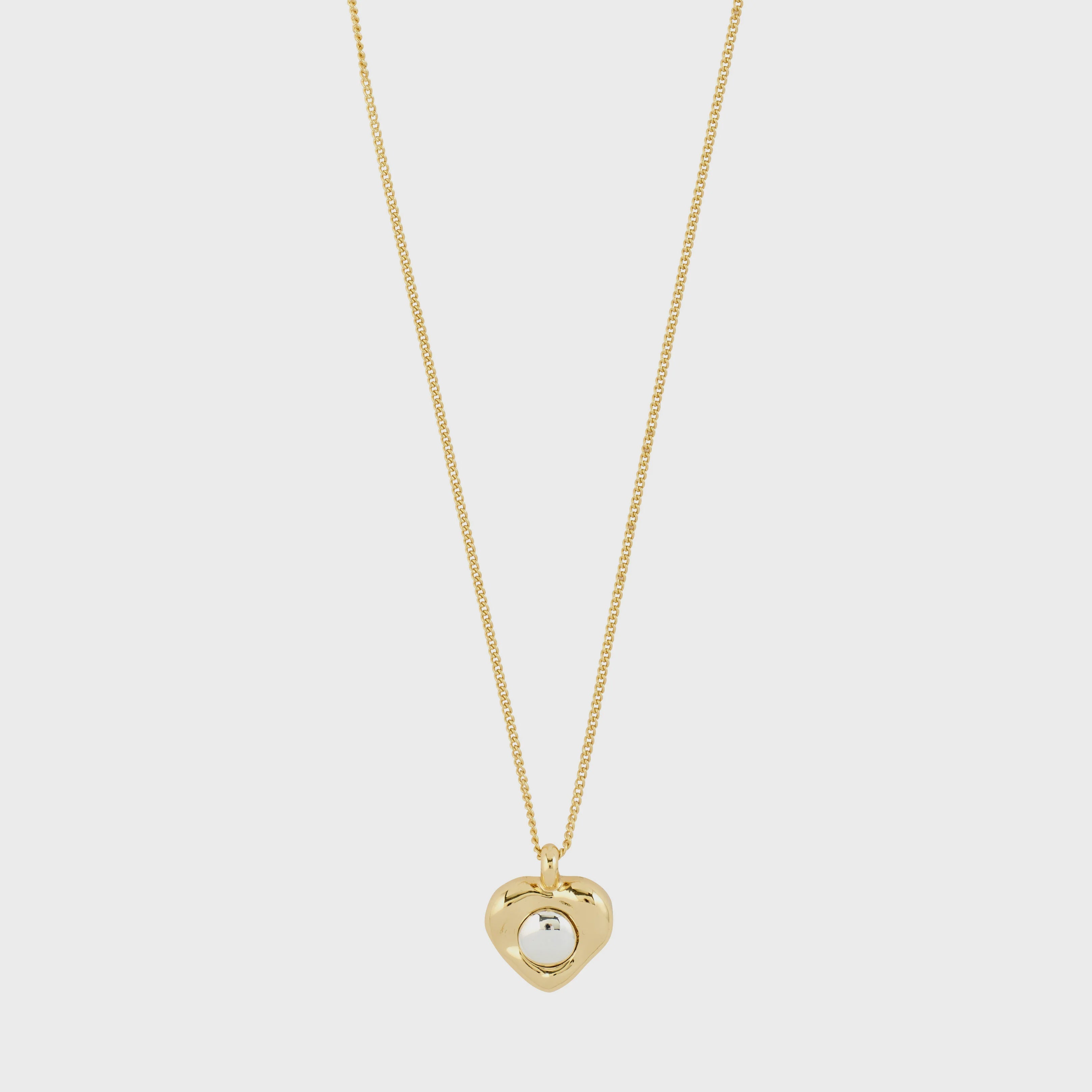 Pilgrim Nova Heart Necklace Gold-Plated