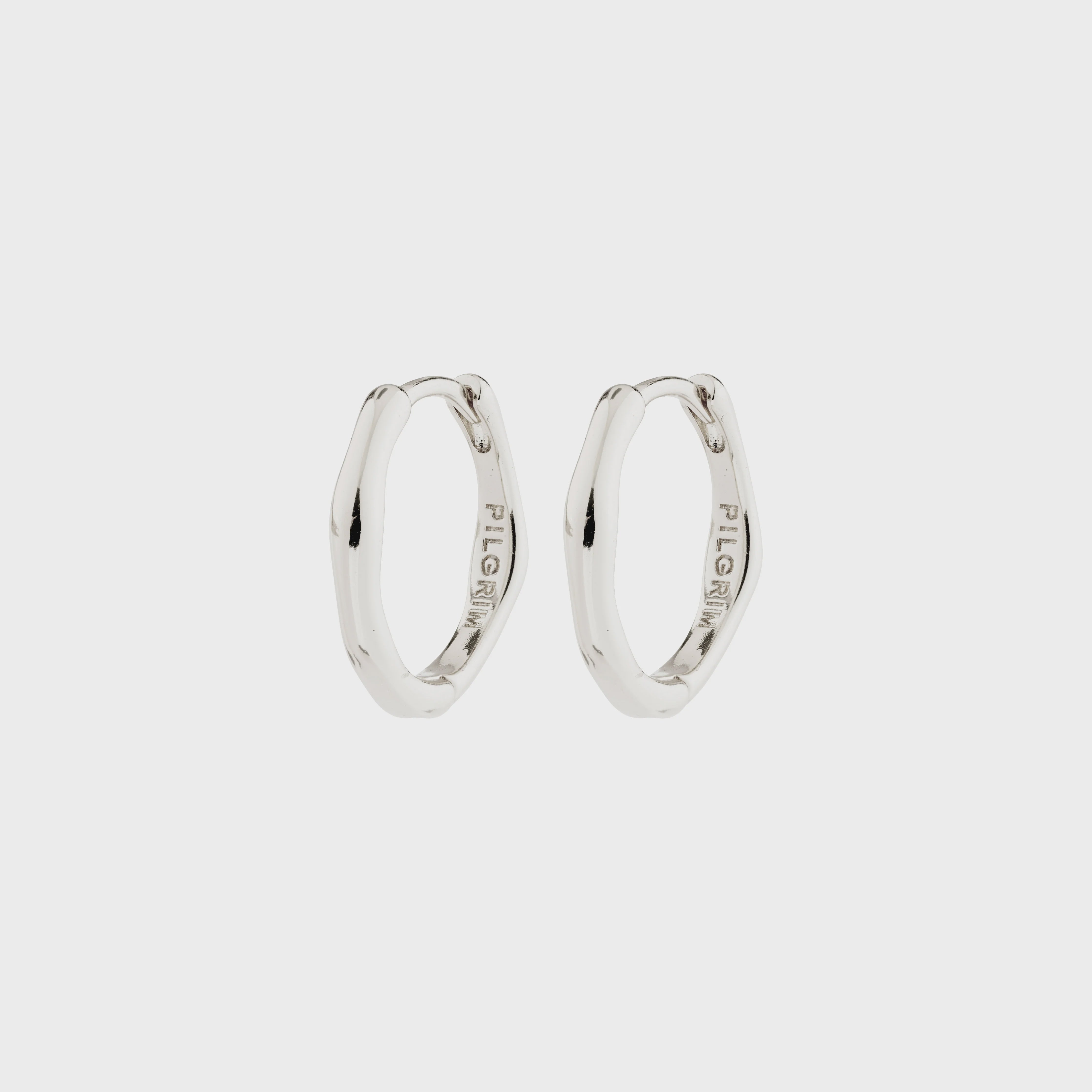 Pilgrim Nova Hoop Earrings Silver-Plated