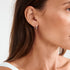 Pilgrim Nova Hoop Earrings Silver-Plated