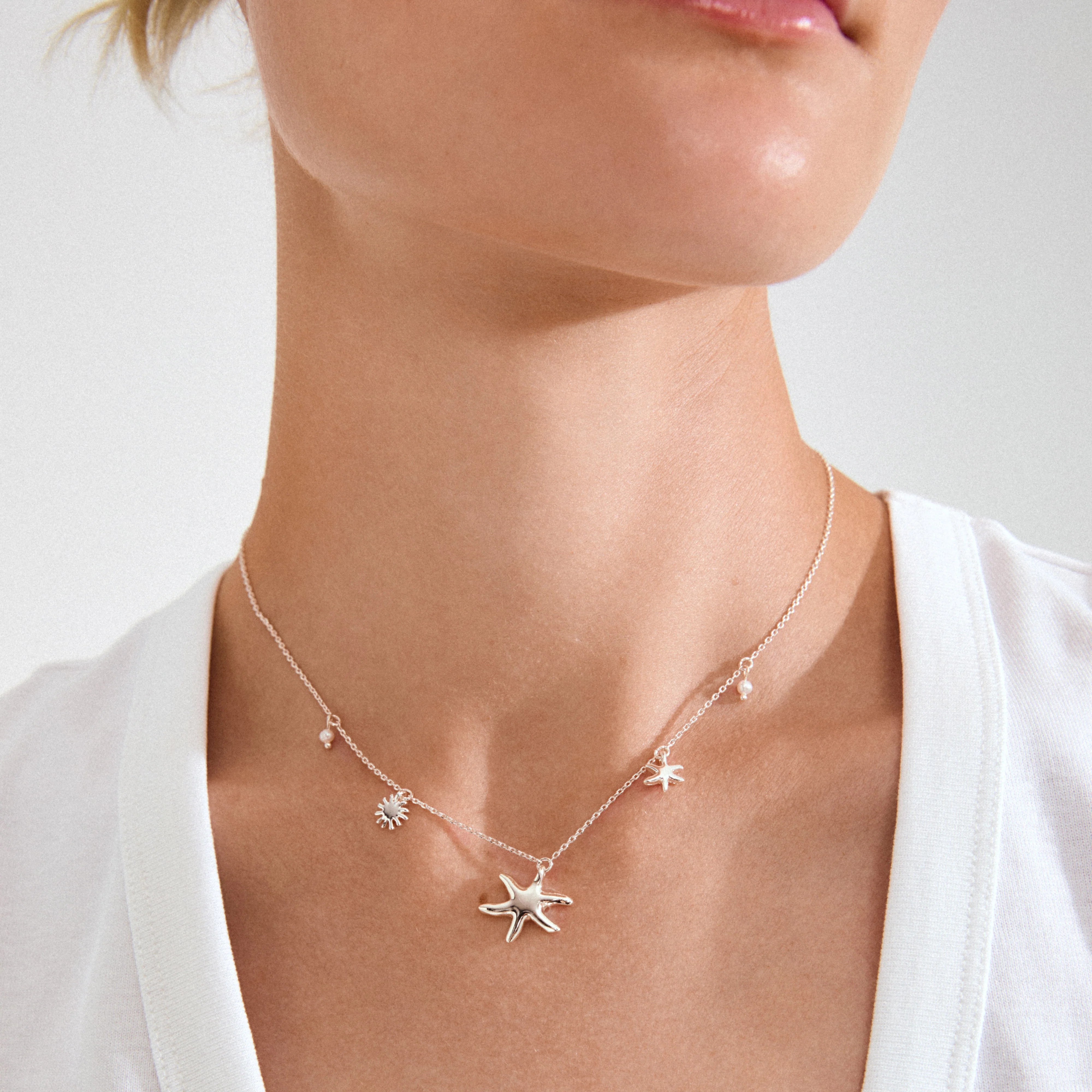 Pilgrim Prism Necklace Silver-Plated