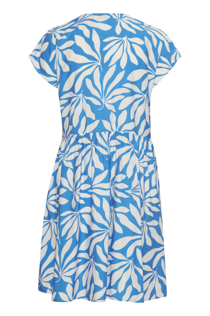 b.young Isela Dress Palace Blue Palms Mix