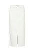 Fransa Winner Skirt White Denim