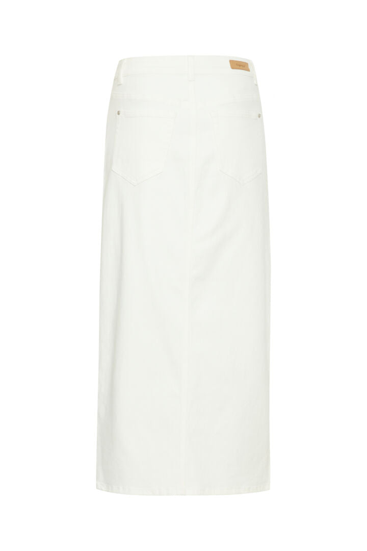 Fransa Winner Skirt White Denim