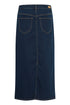 Fransa Over Skirt Dark Blue Denim