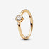 Pandora Era Bezel 14k Gold Lab-grown Diamond Ring 0.25 Carot