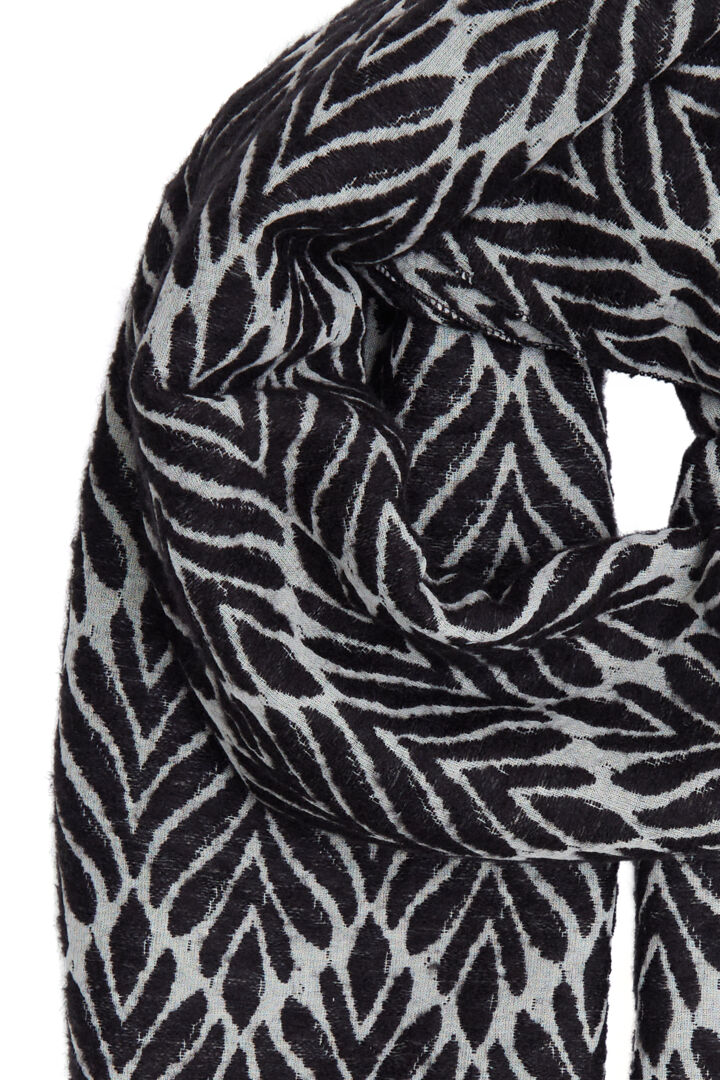 b.young Vileaf Acorn Scarf Black Mix