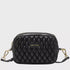 Every Other Quilted Camera Cross Body Bag Black