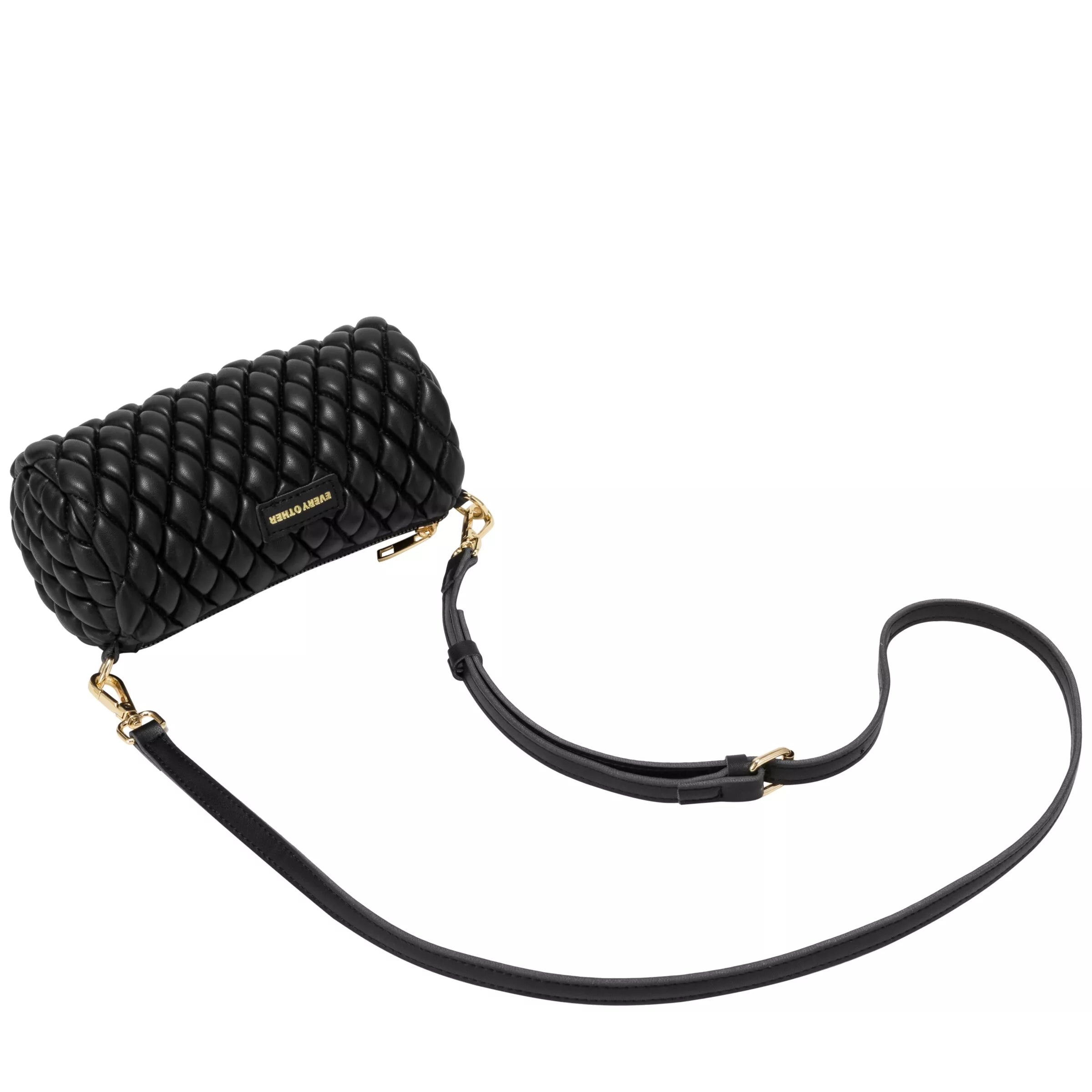 Every Other Quilted Barrel Bag Black