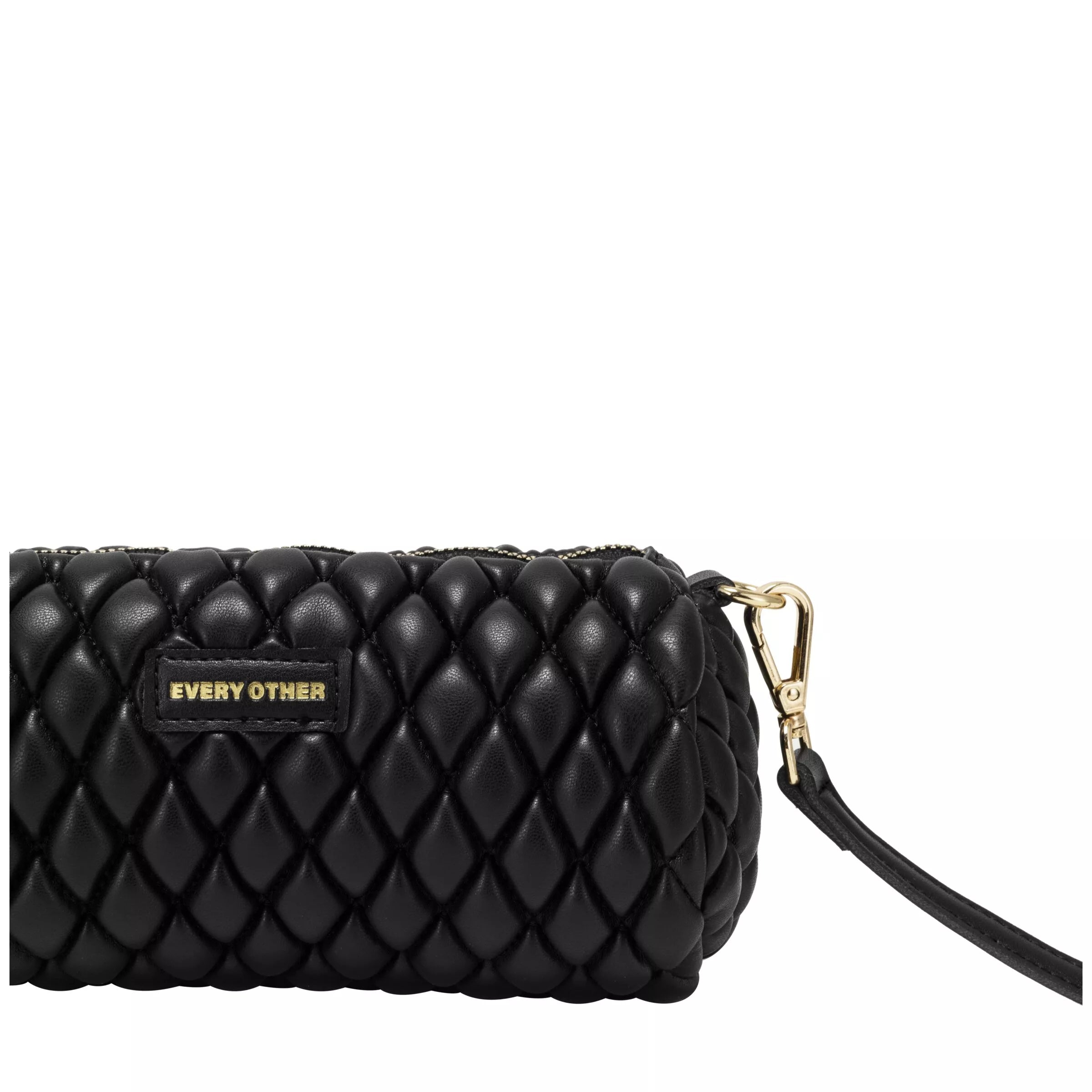 Every Other Quilted Barrel Bag Black