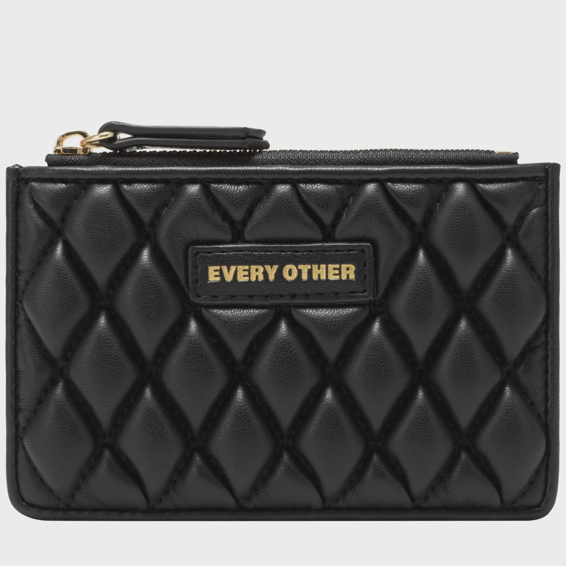 Every Other Quilted Card Holder Black