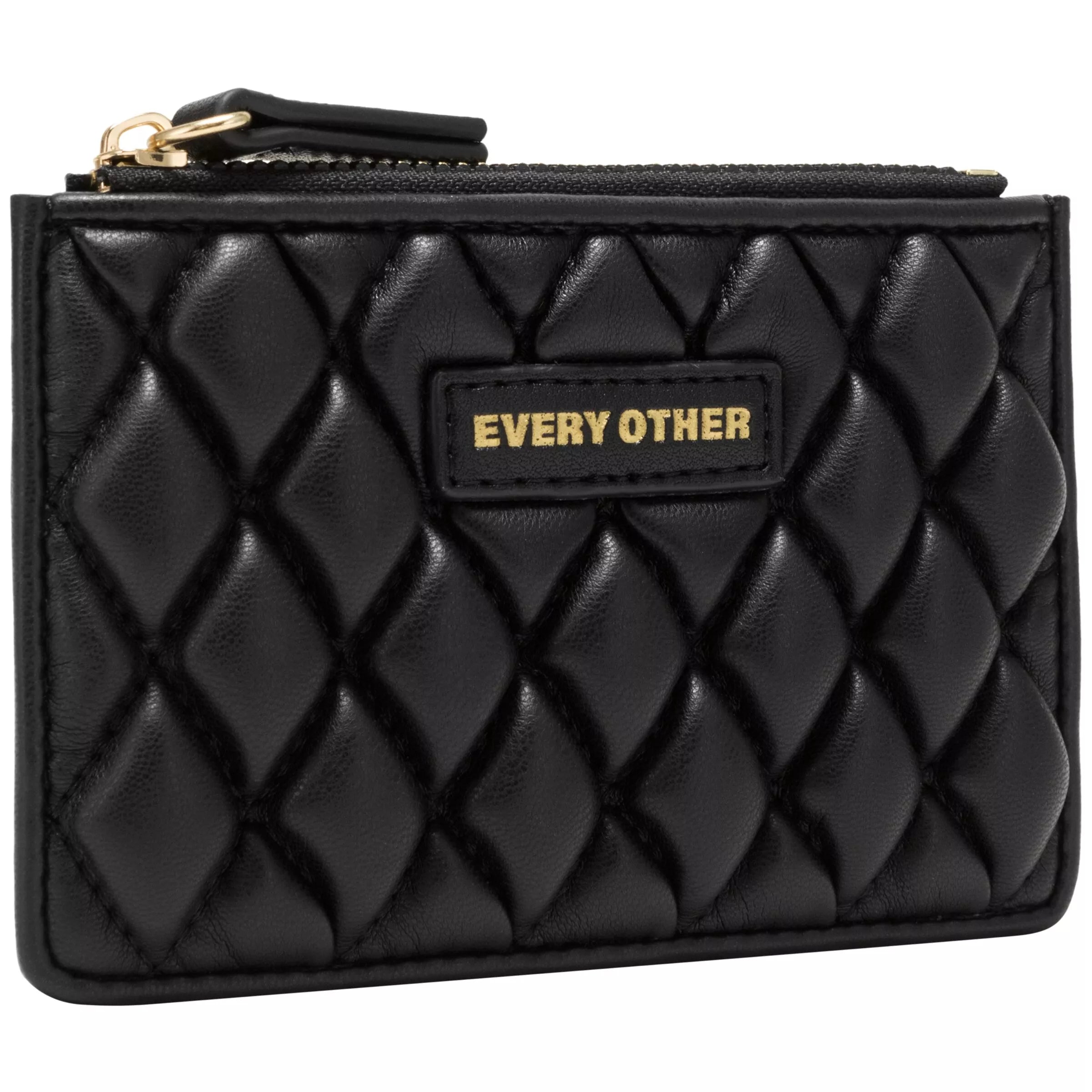 Every Other Quilted Card Holder Black