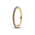 Pandora Sparkling Blue Half-Eternity Band Ring.