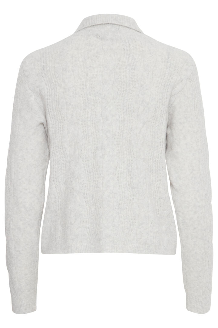 b.young Miffa Cardigan Light Grey Melange