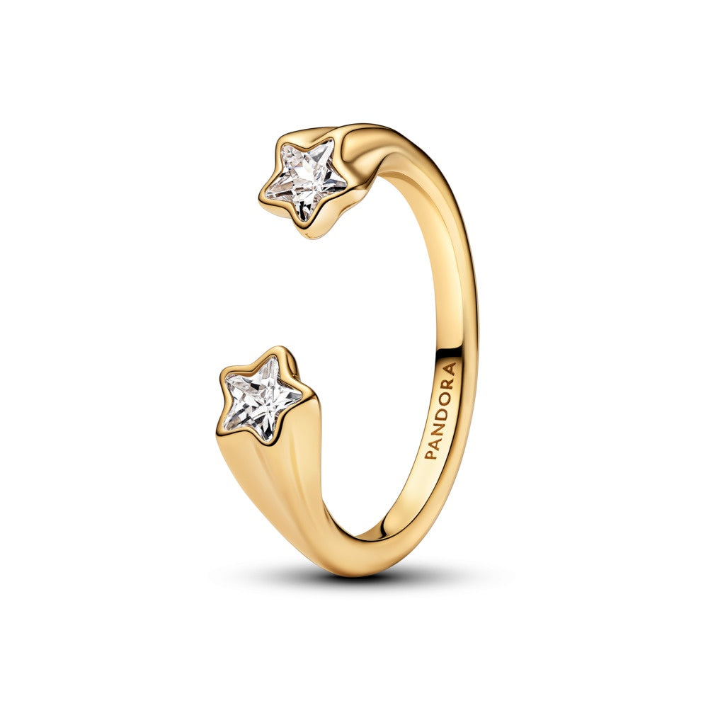 Pandora Gold Plated Shooting Stars Open Ring