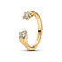 Pandora Gold Plated Shooting Stars Open Ring