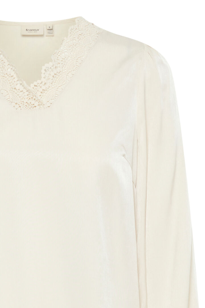 Fransa Diana Blouse Whisper White