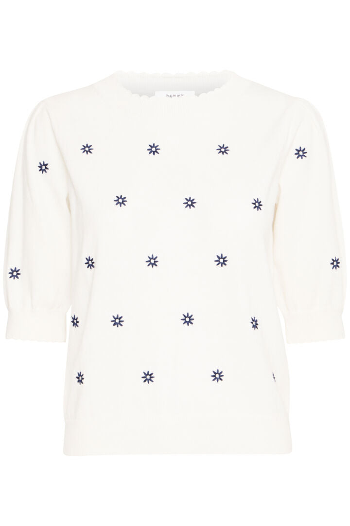 b.young Ottoline SS Jumper Marshmallow Mix