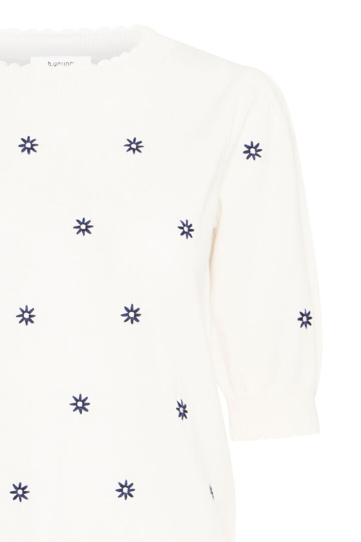 b.young Ottoline SS Jumper Marshmallow Mix