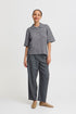 b.young Omea Polo Jumper Mid Grey Melange