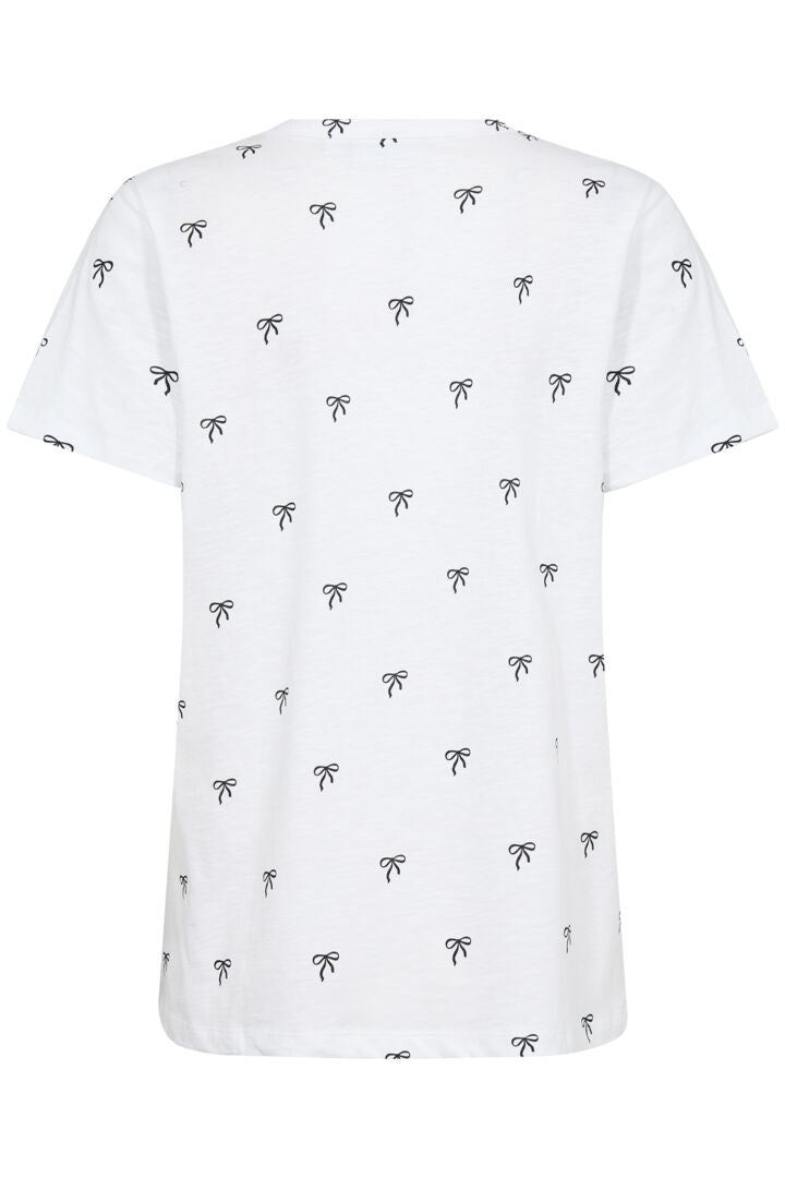 Saint Tropez Josha T-Shirt Black Beauty Bow Print