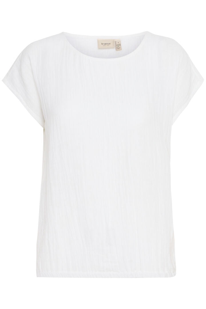 Fransa Manua Blouse Blanc de Blanc