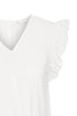 b.young Hailey V-Neck Frill Top Marshmallow