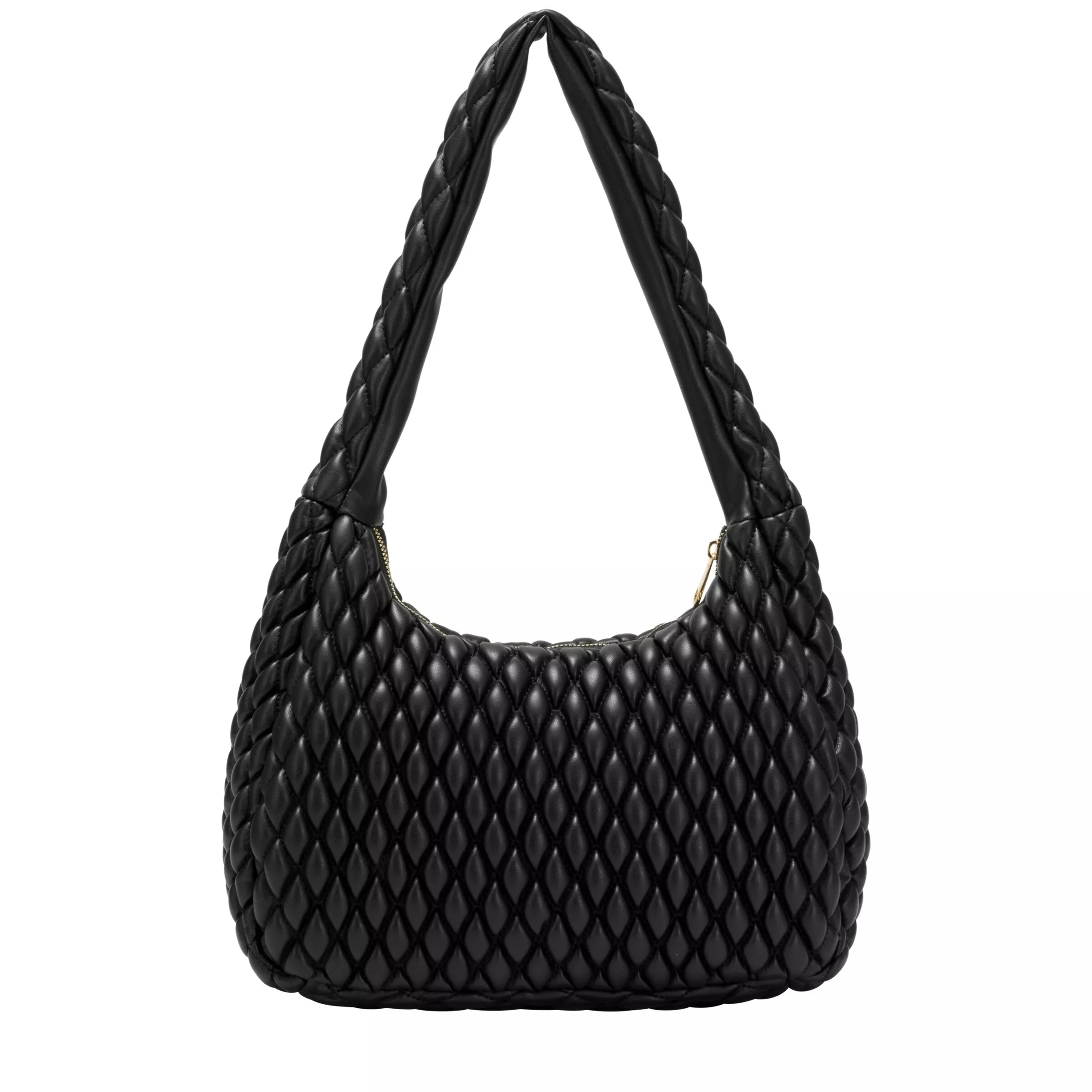 Every Other Quilted Shoulder Bag Black