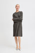 b.young Medi Dress Dark Grey Melange