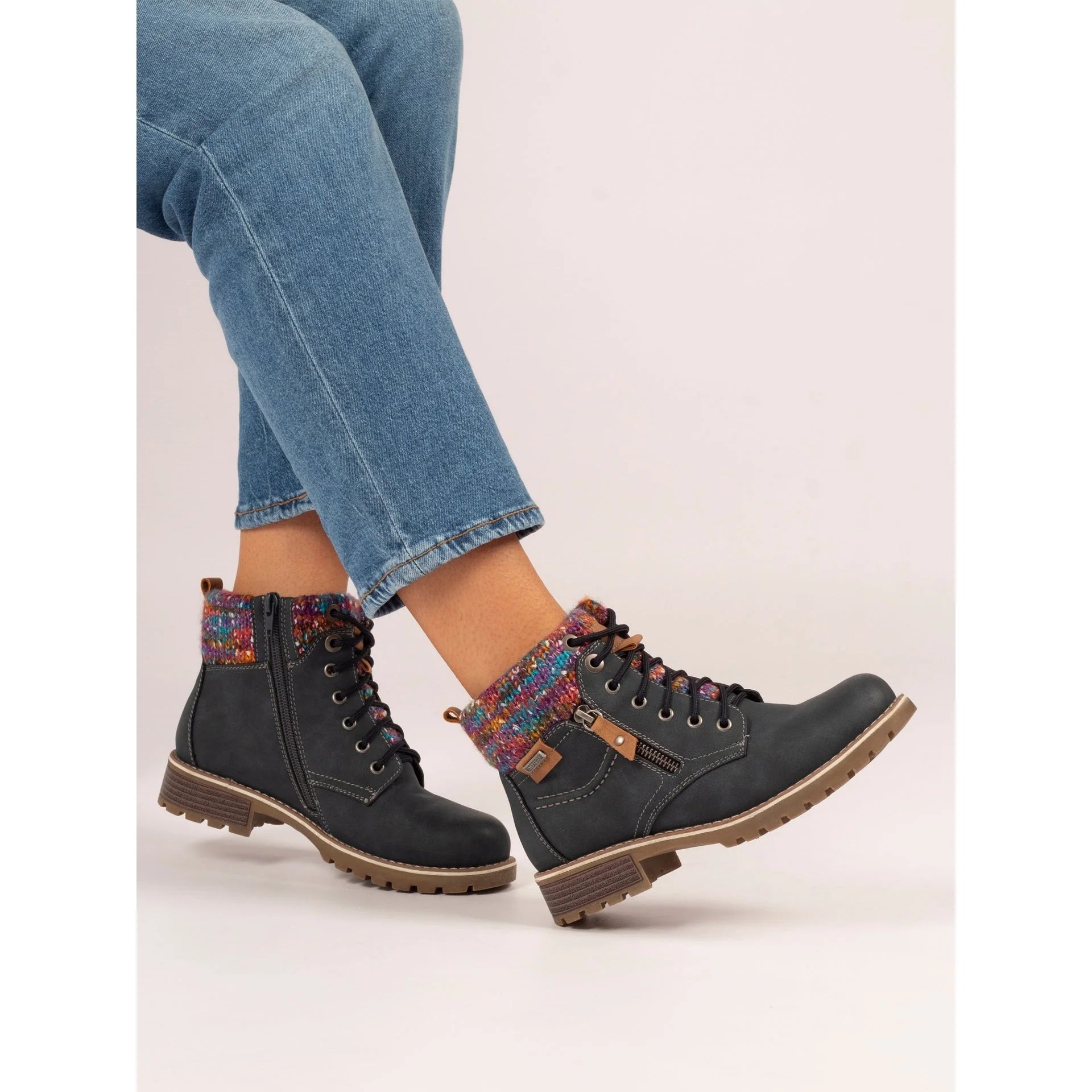 Lunar Tabasco Navy W/Proof Ankle Boot