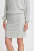 b.young Medi Skirt Marshmallow Melange