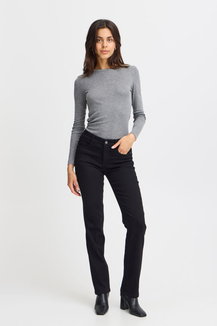 Fransa Luxe Sarah Jeans Black