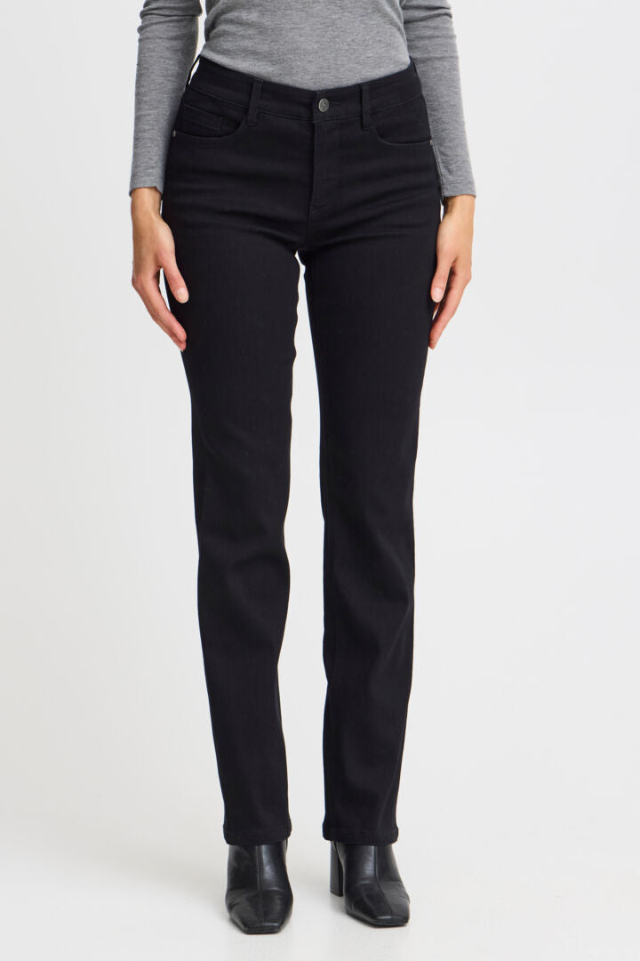 Fransa Luxe Sarah Jeans Black