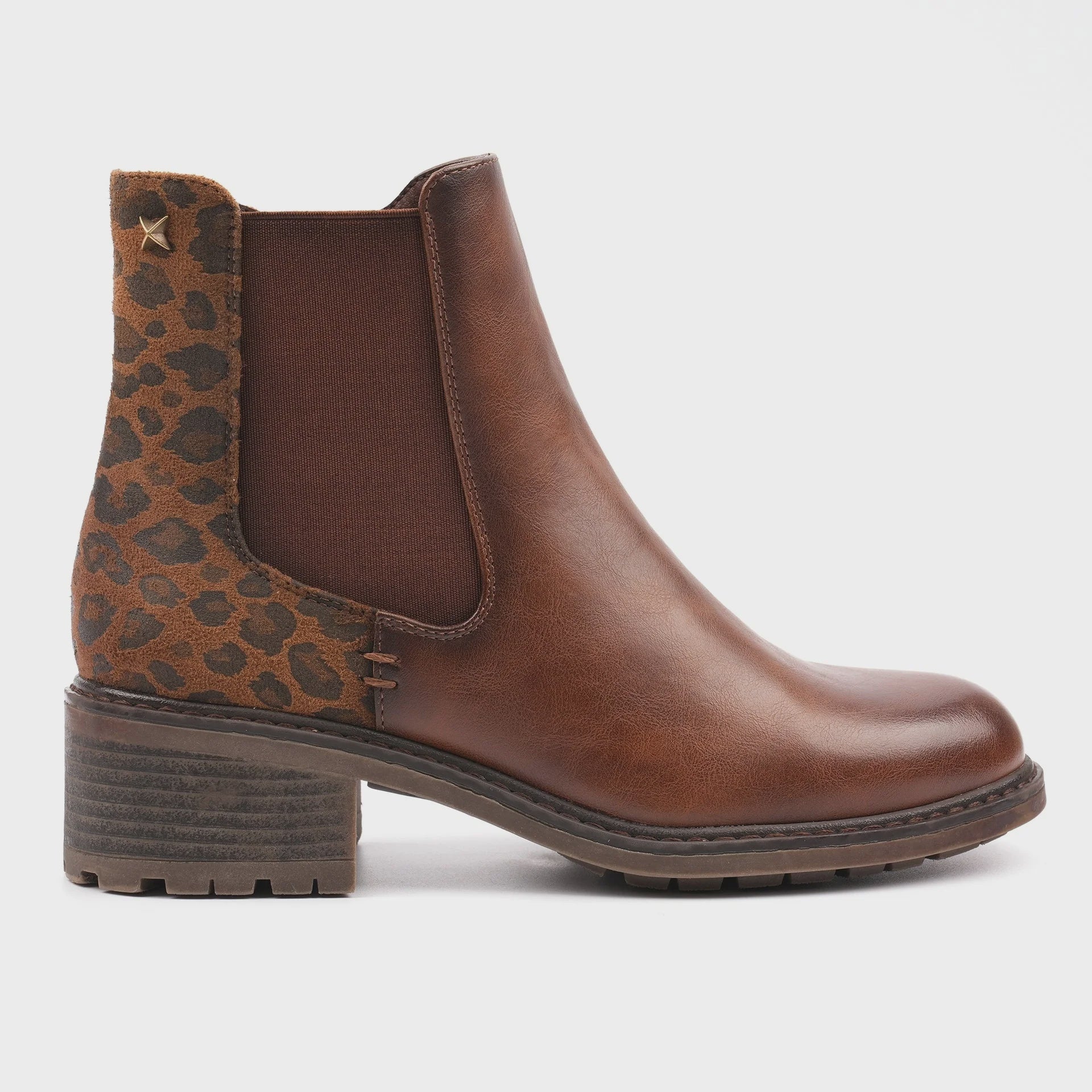 Lunar Simone Tan Ankle Boot