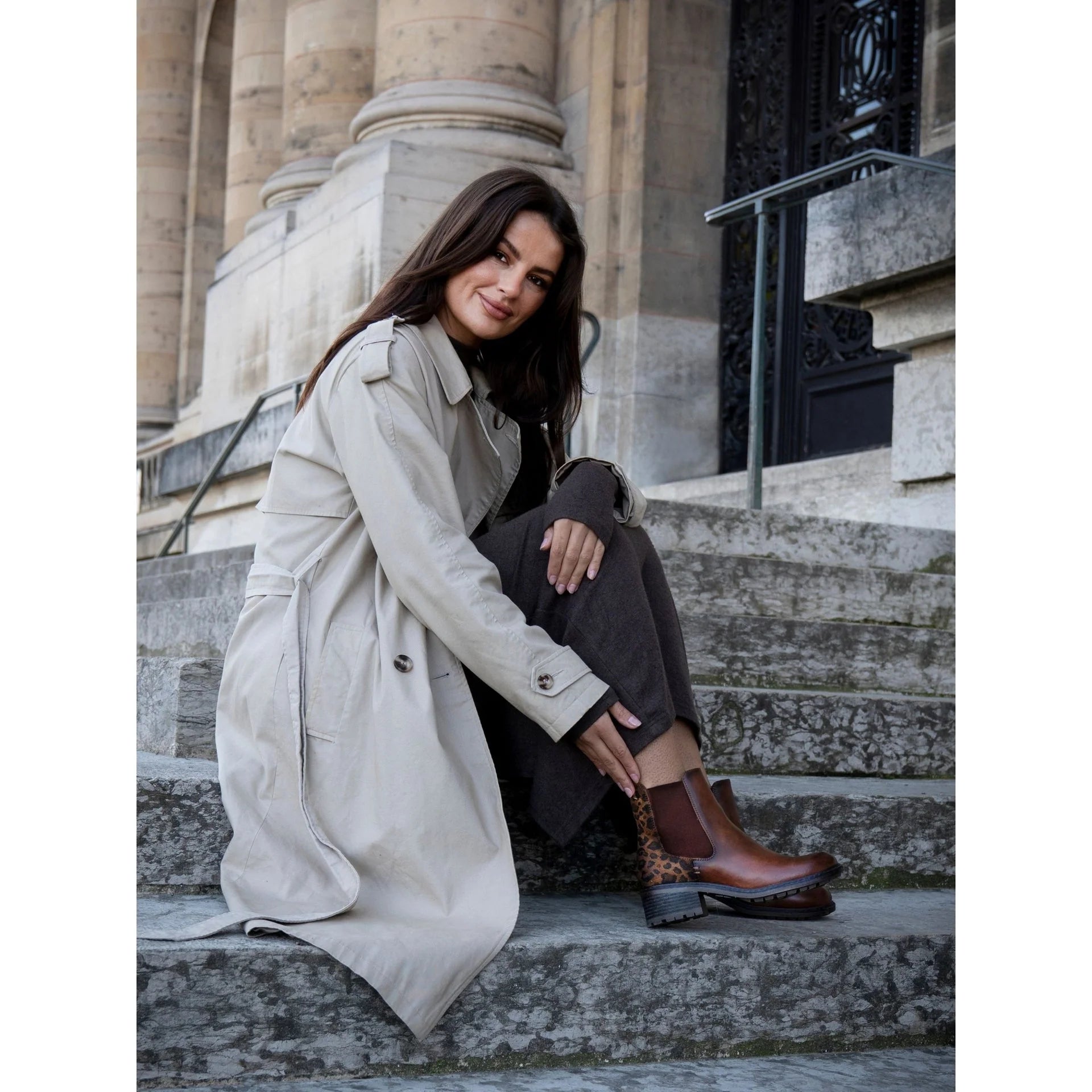 Lunar Simone Tan Ankle Boot