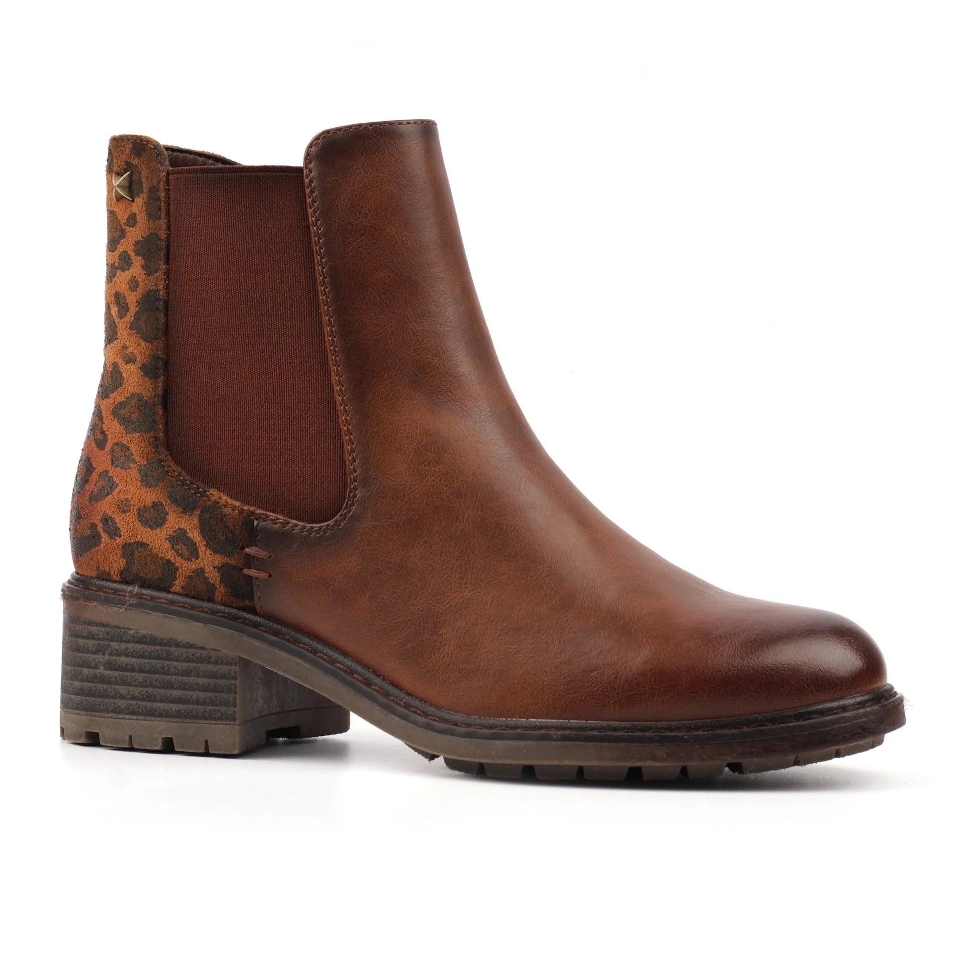 Lunar Simone Tan Ankle Boot