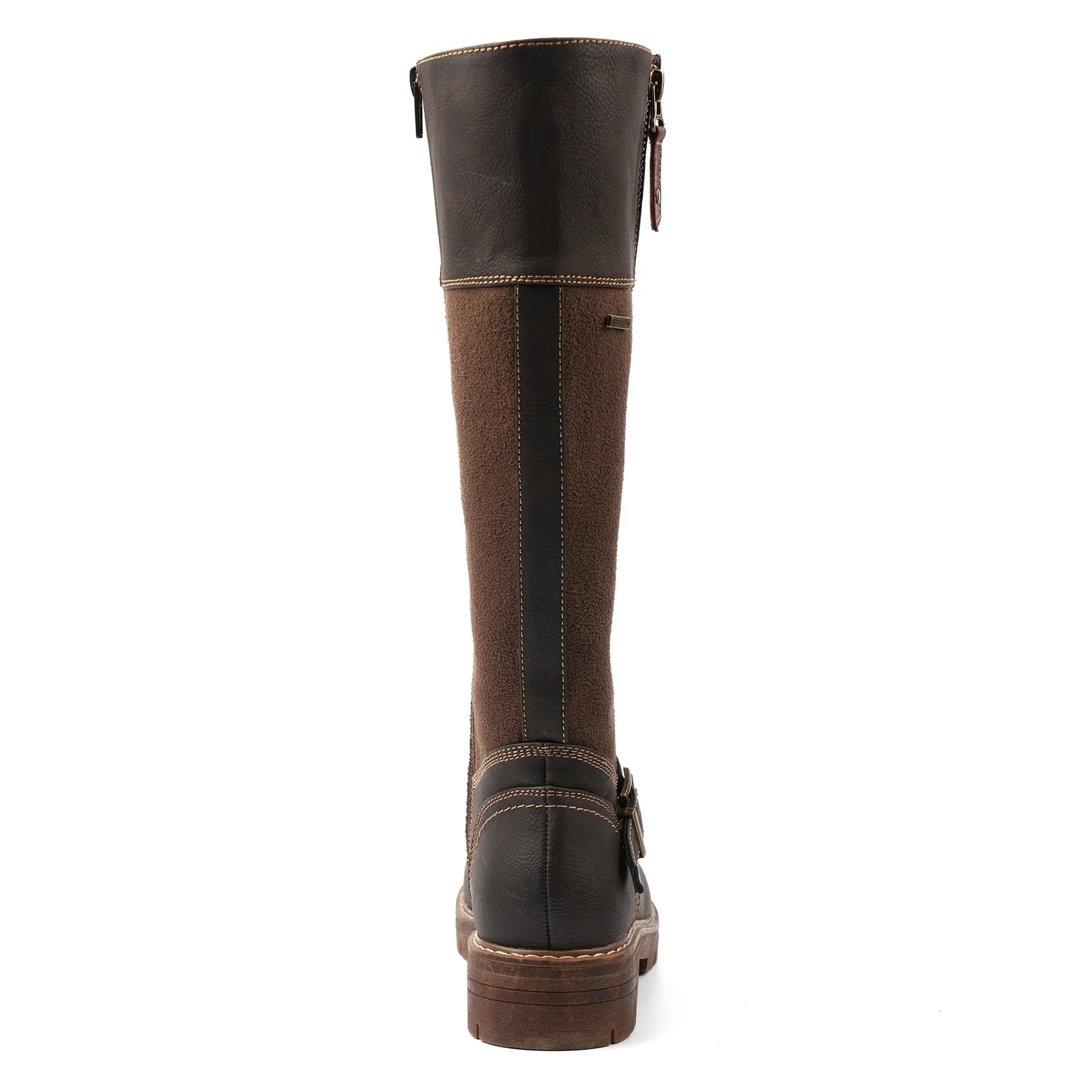 Lunar Joy Brown W/Proof Expanding Calf Long Boot