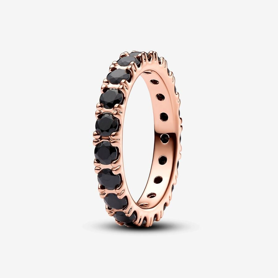 Pandora Black Sparkling Row Eternity Ring