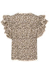 Saint Tropez Kirby Blouse Creme Leopard Strokes