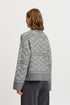 b.young Omea Geometric Jumper Mid Grey Melange Mix