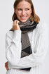 b.young Vibi Geometric Scarf Black Mix