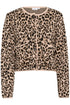 Saint Tropez Lydia Cardigan Black Leopard Jacquard