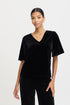 b.young Perlina V-Neck T-Shirt Black