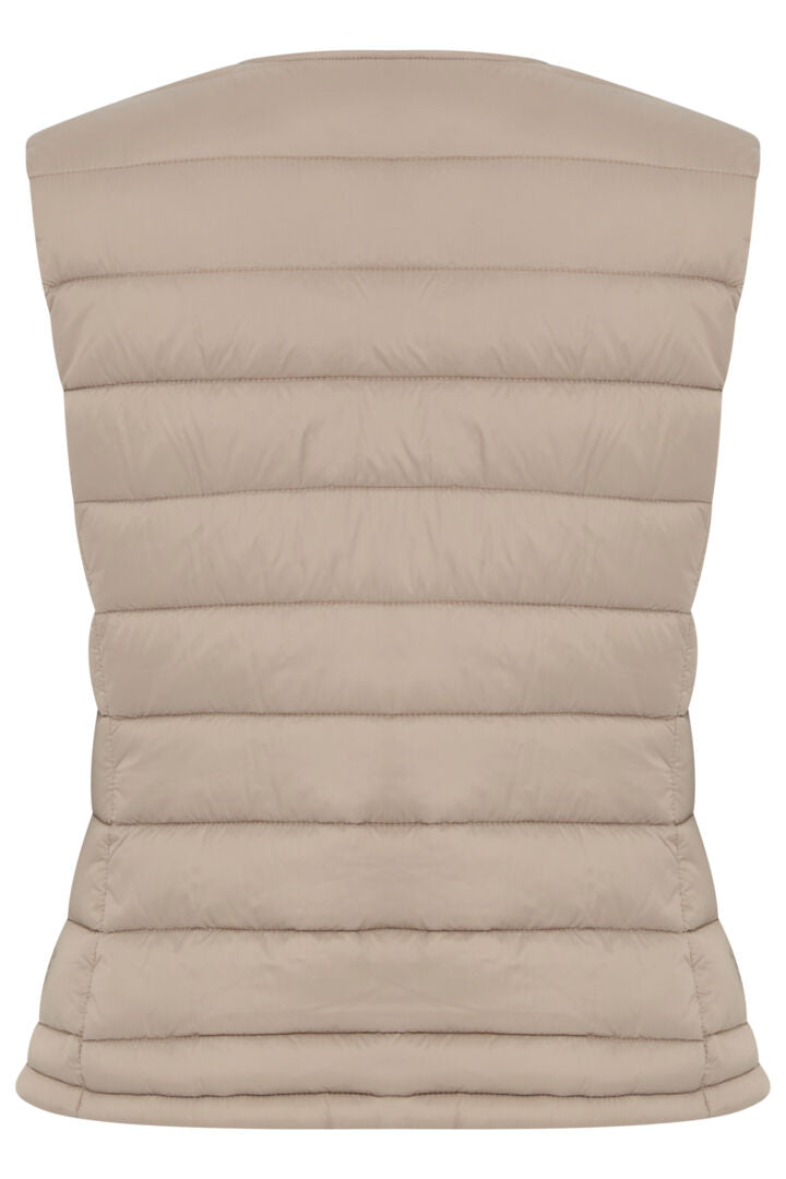 b.young Berta Gilet Roasted Cashew