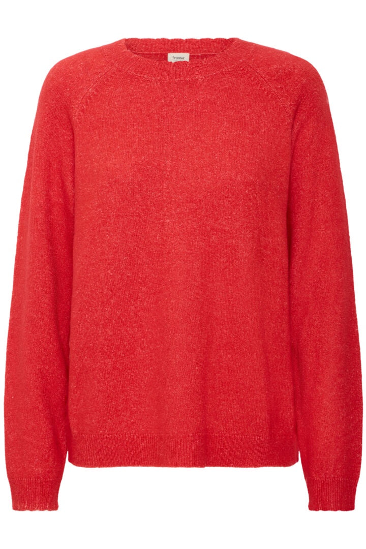 Fransa Kanva Pullover Mars Red Melange