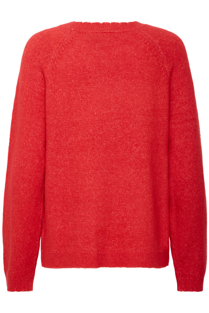 Fransa Kanva Pullover Mars Red Melange
