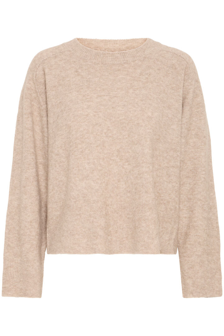 Fransa Noah Pullover Desert Taupe Melange