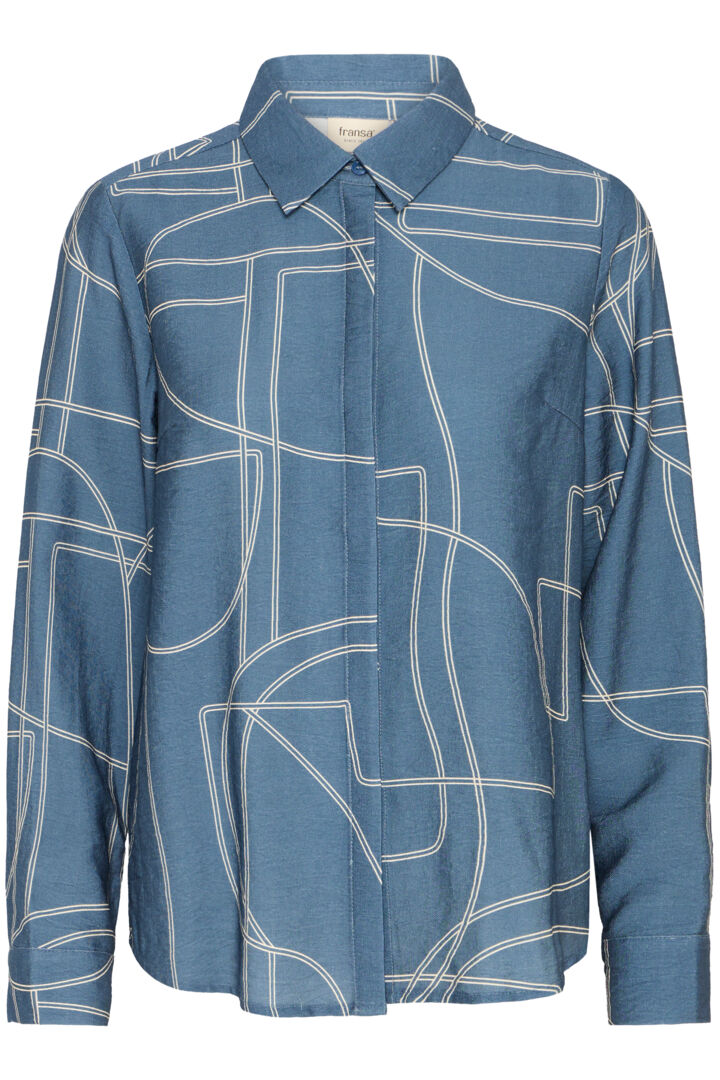 Fransa Daphnne Shirt Bering Sea Art