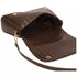 Every Other Flap Over Shoulder Clutch Cross Body Bag Brown