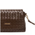Every Other Flap Over Shoulder Clutch Cross Body Bag Brown